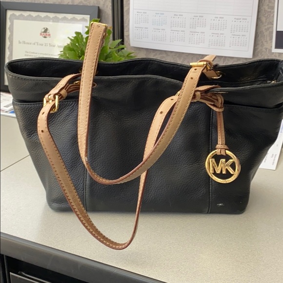 Michael Kors Handbags - Michael Kors Black Gold Tote